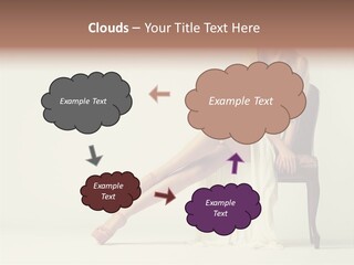 Comfort Pose Lady PowerPoint Template