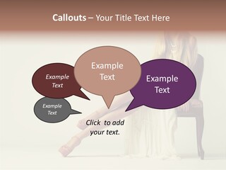 Comfort Pose Lady PowerPoint Template