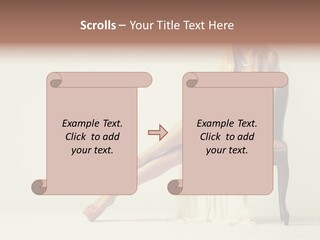 Comfort Pose Lady PowerPoint Template