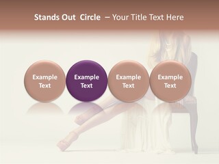 Comfort Pose Lady PowerPoint Template