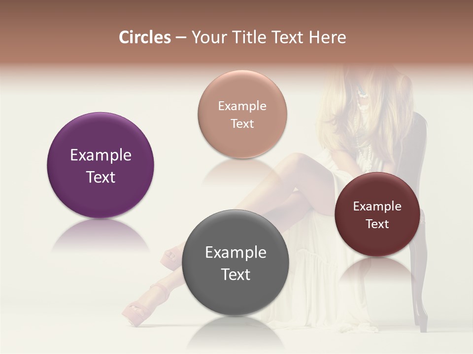 Comfort Pose Lady PowerPoint Template