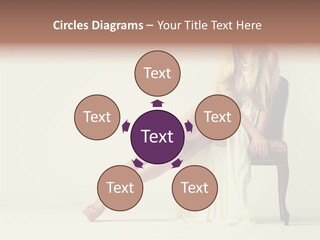 Comfort Pose Lady PowerPoint Template