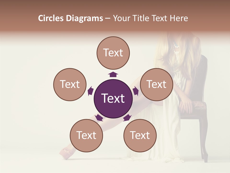 Comfort Pose Lady PowerPoint Template