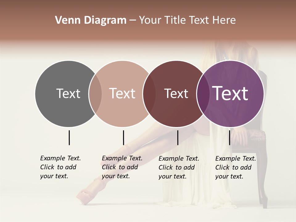 Comfort Pose Lady PowerPoint Template