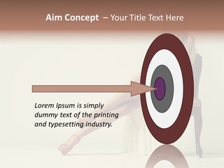 Comfort Pose Lady PowerPoint Template