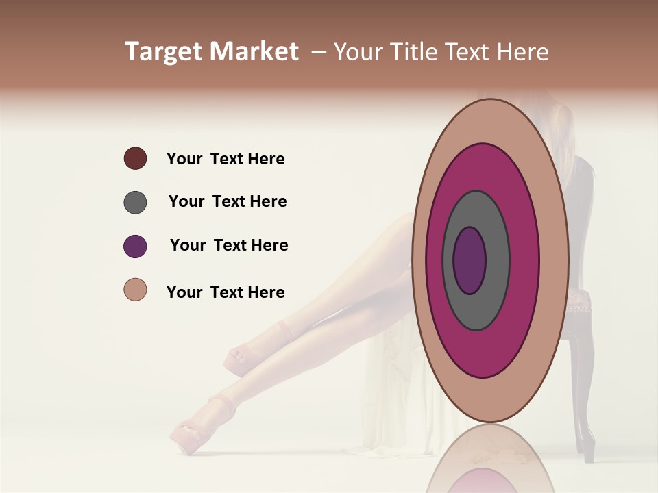 Comfort Pose Lady PowerPoint Template