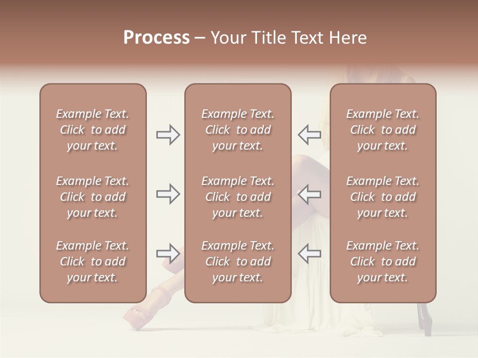 Comfort Pose Lady PowerPoint Template