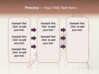 Comfort Pose Lady PowerPoint Template