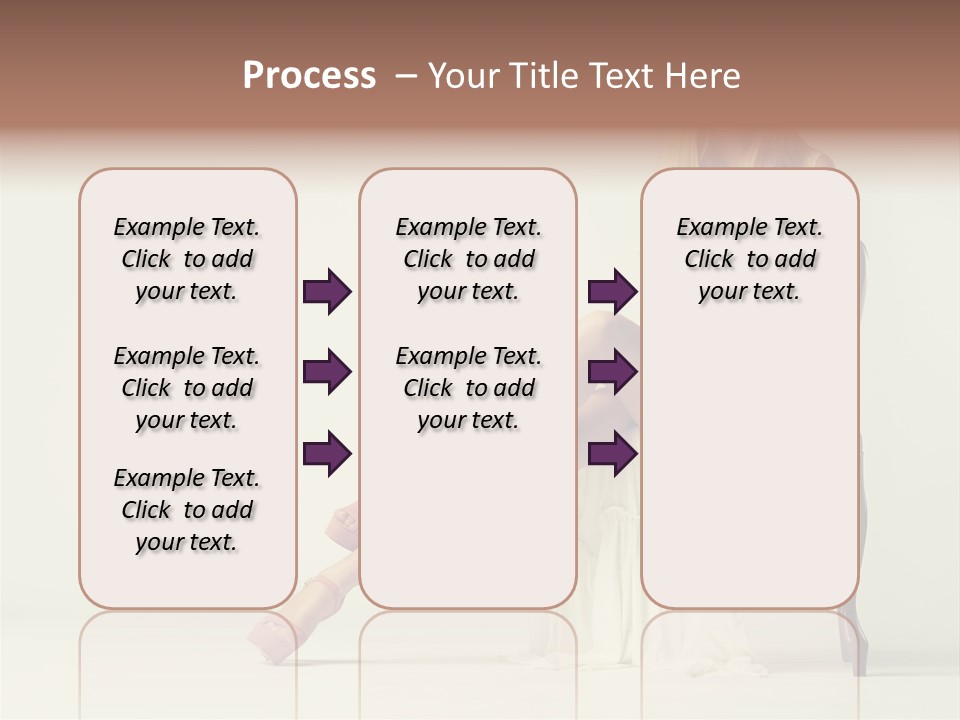 Comfort Pose Lady PowerPoint Template