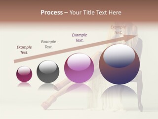Comfort Pose Lady PowerPoint Template