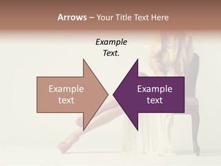 Comfort Pose Lady PowerPoint Template