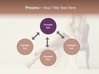 Comfort Pose Lady PowerPoint Template