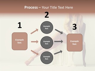 Comfort Pose Lady PowerPoint Template