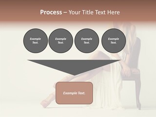 Comfort Pose Lady PowerPoint Template