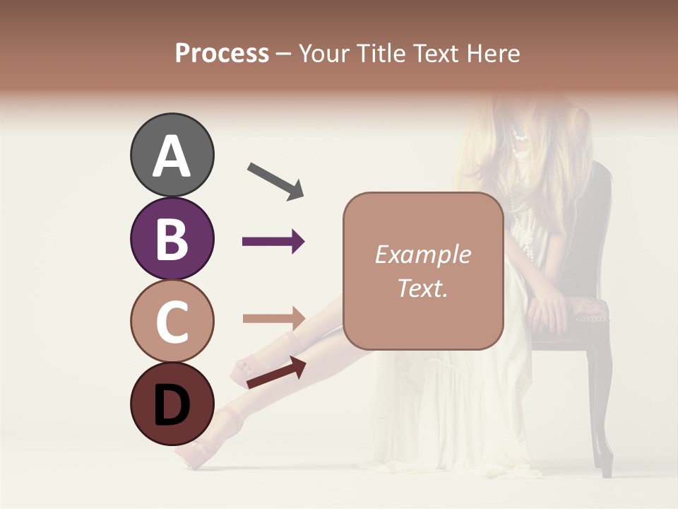 Comfort Pose Lady PowerPoint Template