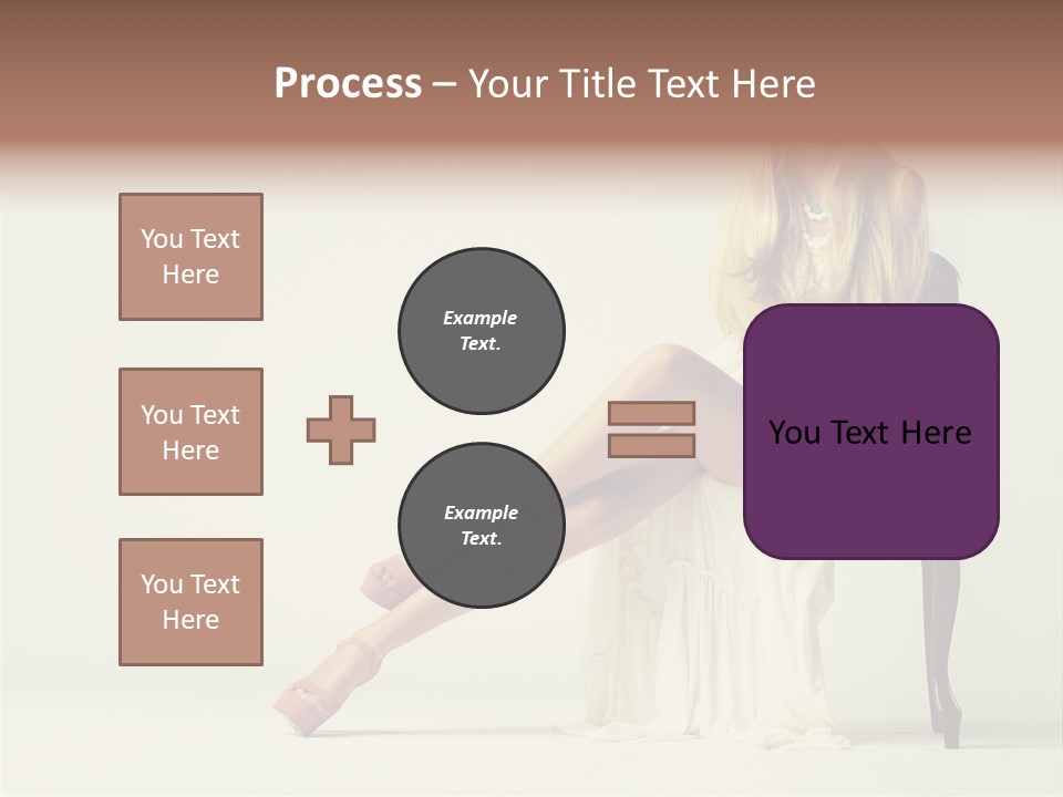 Comfort Pose Lady PowerPoint Template