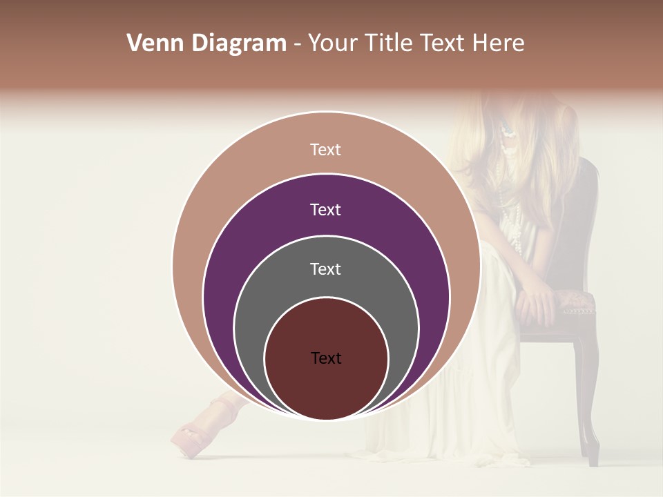 Comfort Pose Lady PowerPoint Template