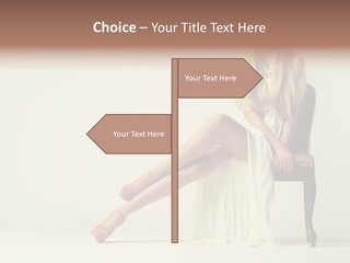 Comfort Pose Lady PowerPoint Template