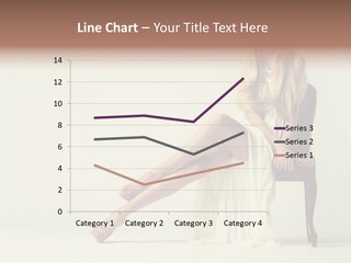 Comfort Pose Lady PowerPoint Template