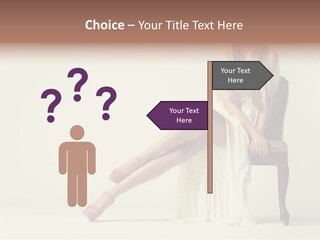 Comfort Pose Lady PowerPoint Template