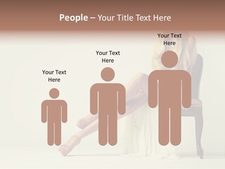 Comfort Pose Lady PowerPoint Template