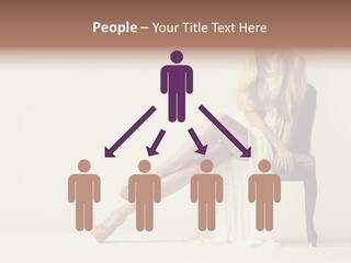 Comfort Pose Lady PowerPoint Template