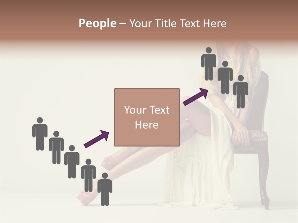 Comfort Pose Lady PowerPoint Template