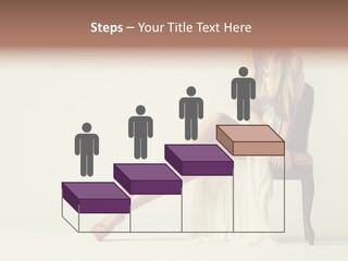 Comfort Pose Lady PowerPoint Template