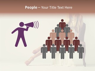 Comfort Pose Lady PowerPoint Template