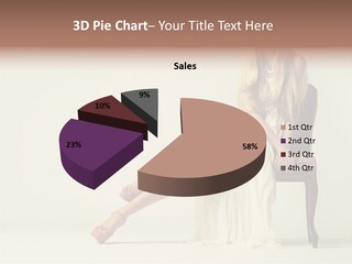 Comfort Pose Lady PowerPoint Template