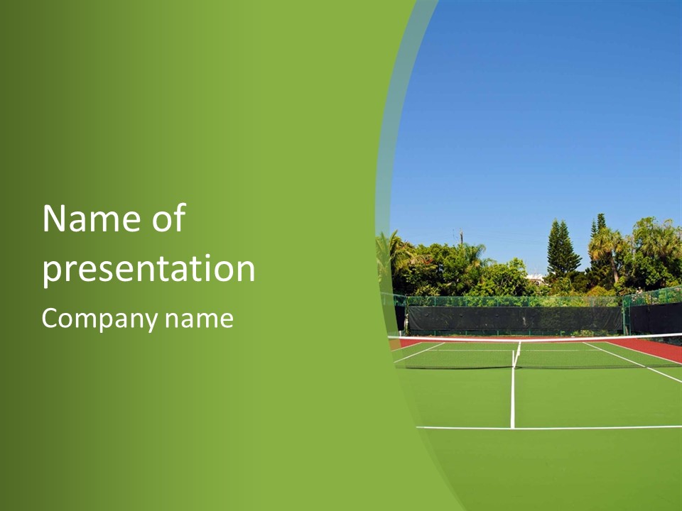 Match Competition Sports Red PowerPoint Template