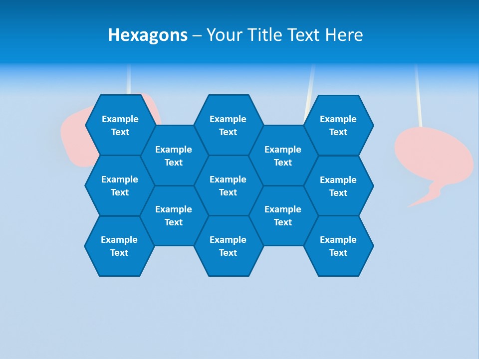 Symbol Dialog Blue PowerPoint Template