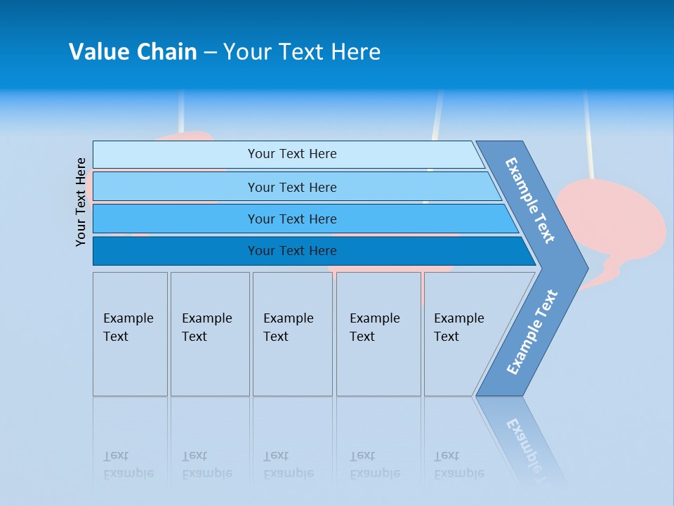 Symbol Dialog Blue PowerPoint Template