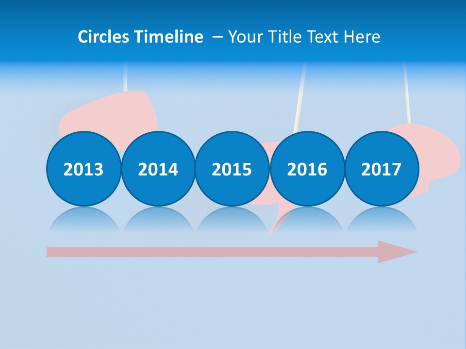 Symbol Dialog Blue PowerPoint Template
