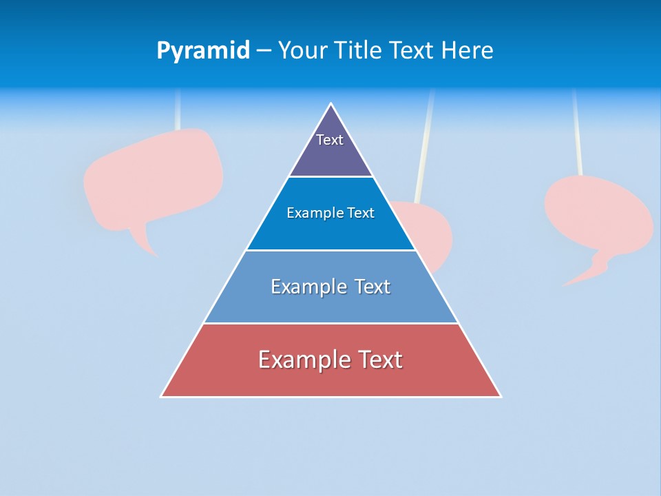 Symbol Dialog Blue PowerPoint Template