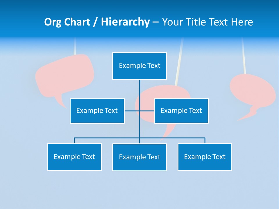 Symbol Dialog Blue PowerPoint Template