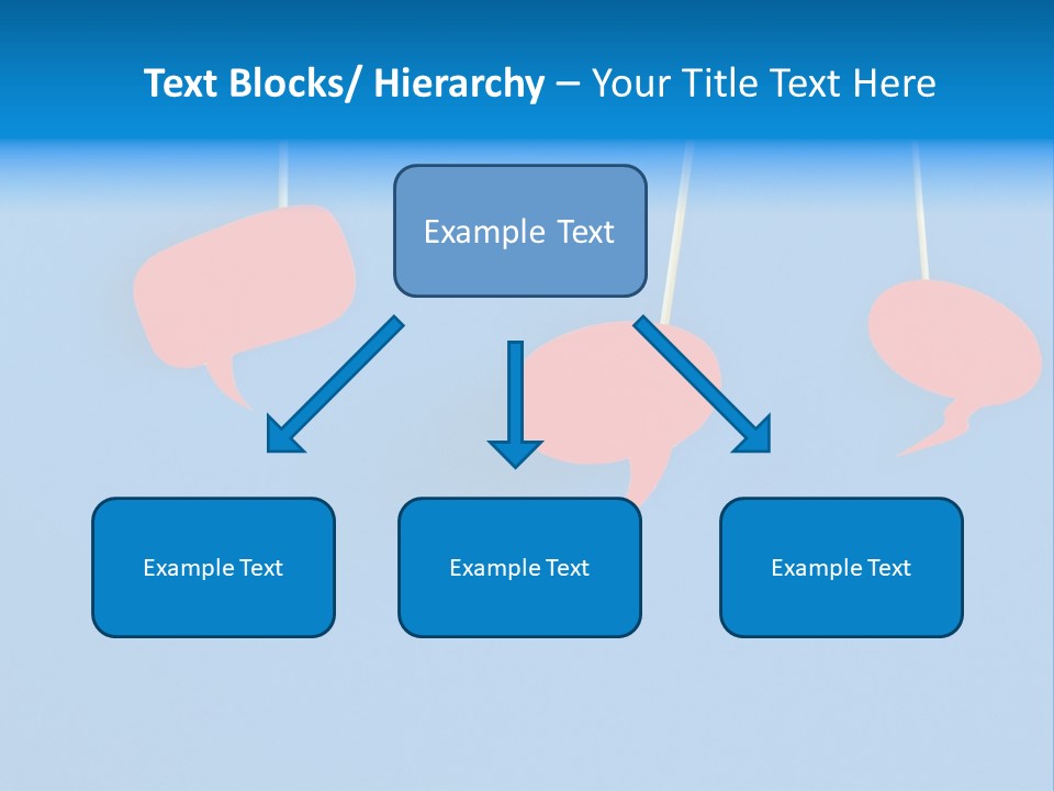 Symbol Dialog Blue PowerPoint Template
