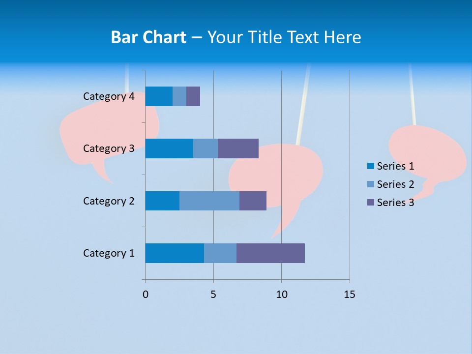 Symbol Dialog Blue PowerPoint Template