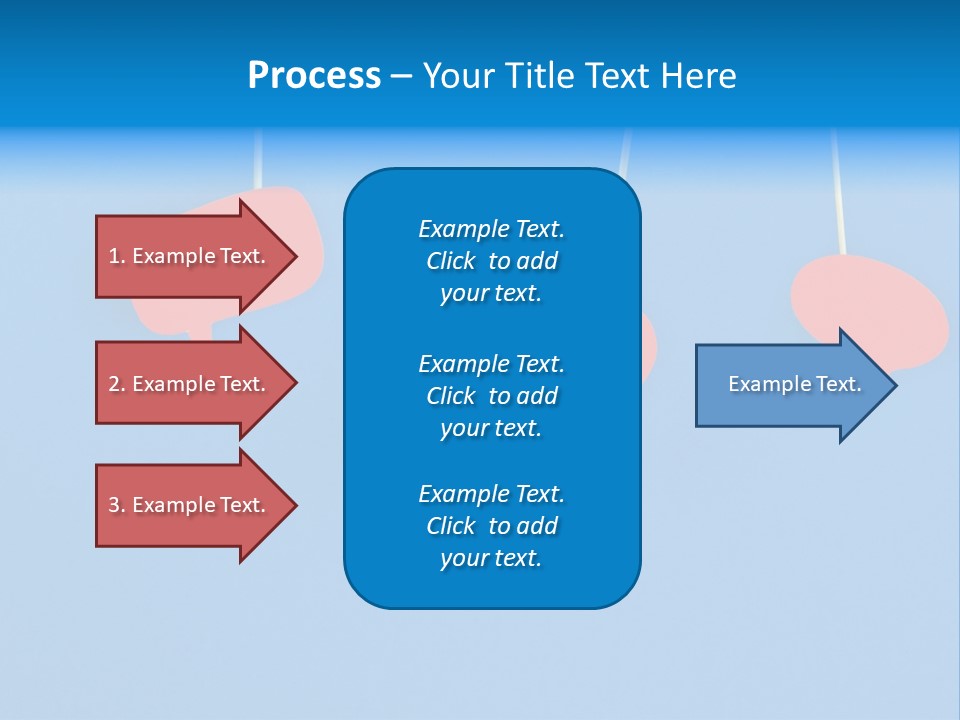 Symbol Dialog Blue PowerPoint Template