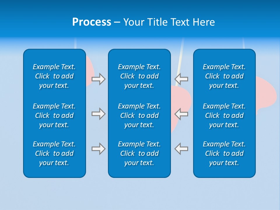 Symbol Dialog Blue PowerPoint Template