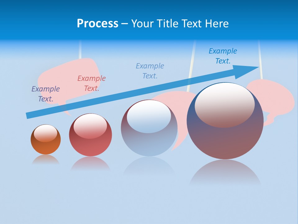 Symbol Dialog Blue PowerPoint Template