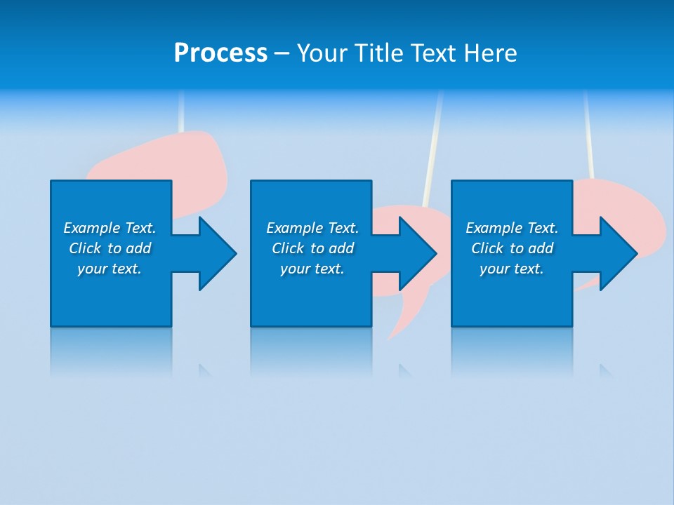Symbol Dialog Blue PowerPoint Template