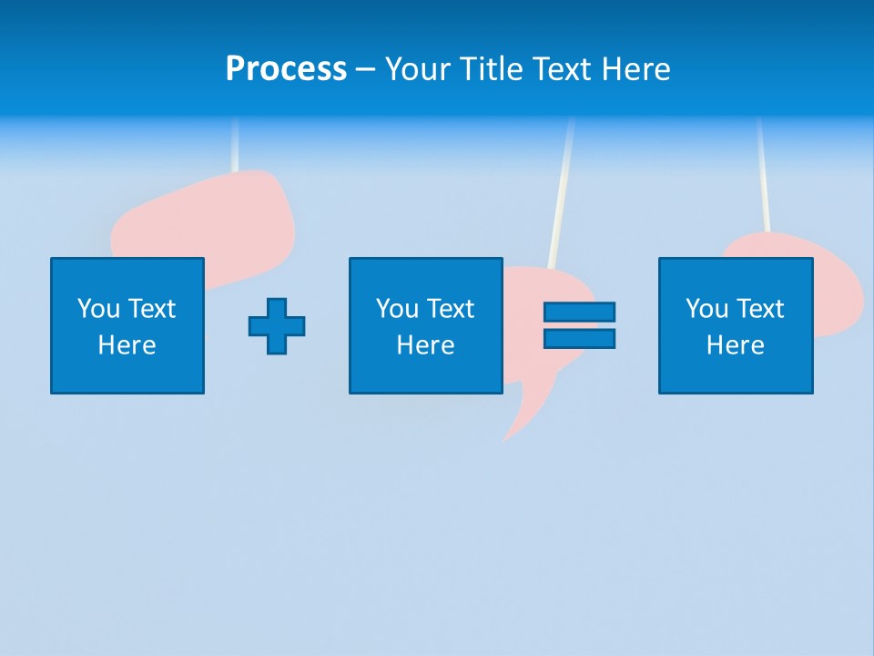 Symbol Dialog Blue PowerPoint Template