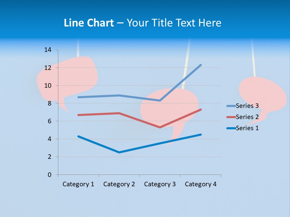 Symbol Dialog Blue PowerPoint Template