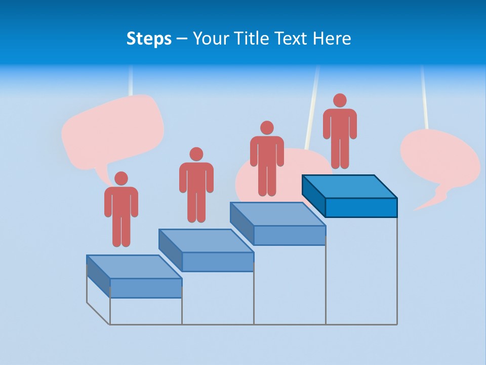 Symbol Dialog Blue PowerPoint Template