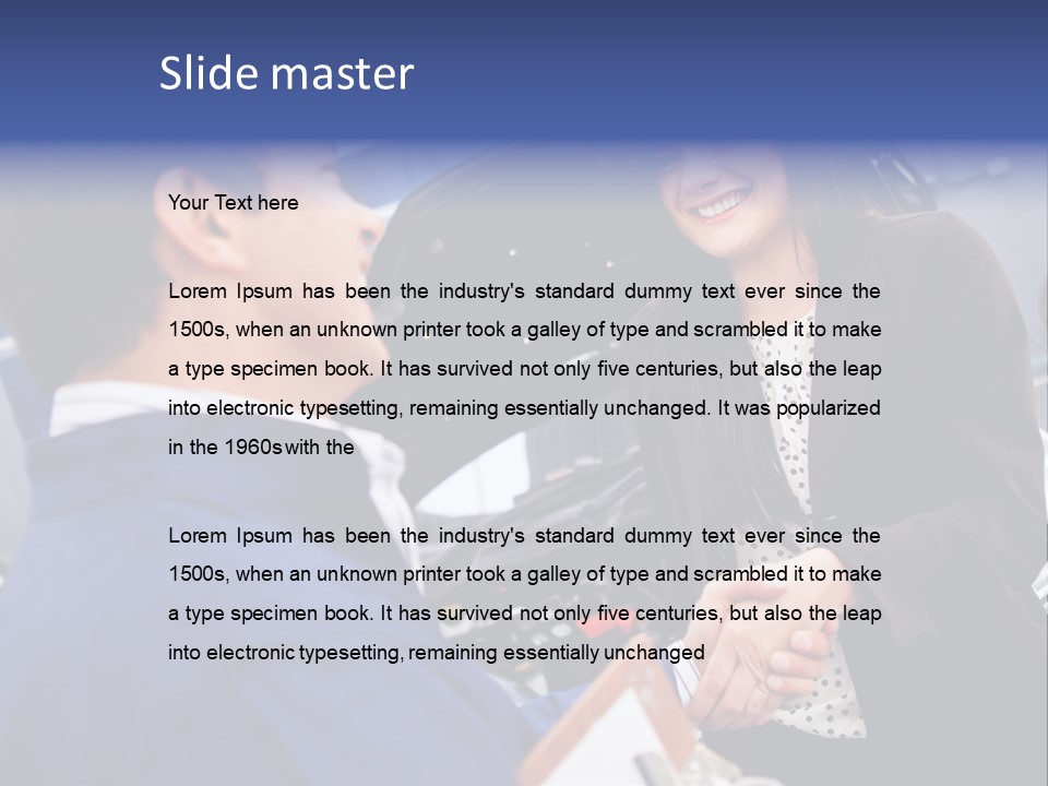 Mechanic Smile Female PowerPoint Template