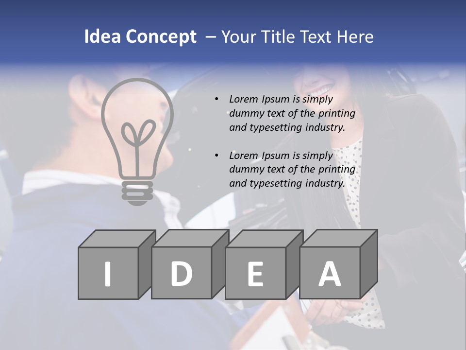 Mechanic Smile Female PowerPoint Template