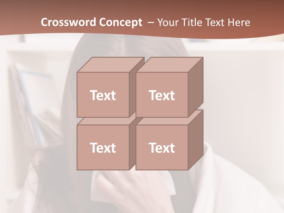 Indoors White Hands PowerPoint Template