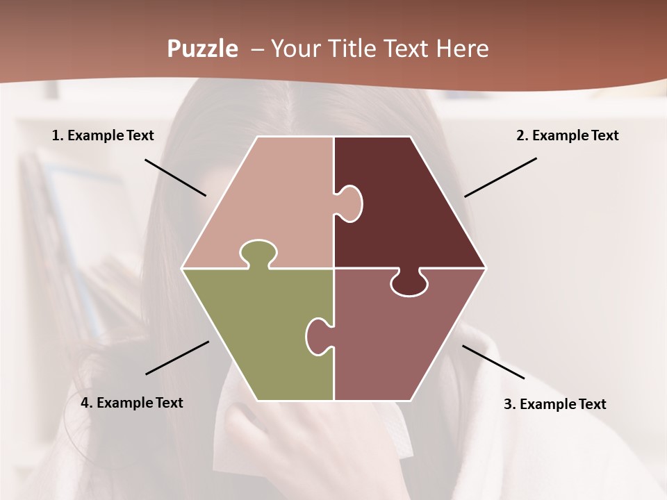 Indoors White Hands PowerPoint Template