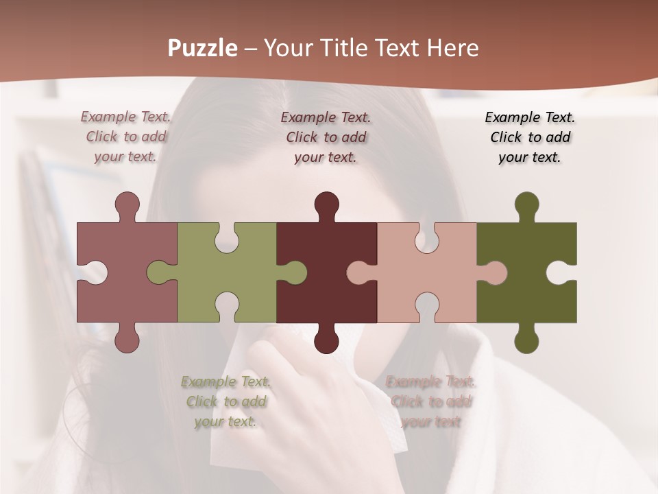 Indoors White Hands PowerPoint Template